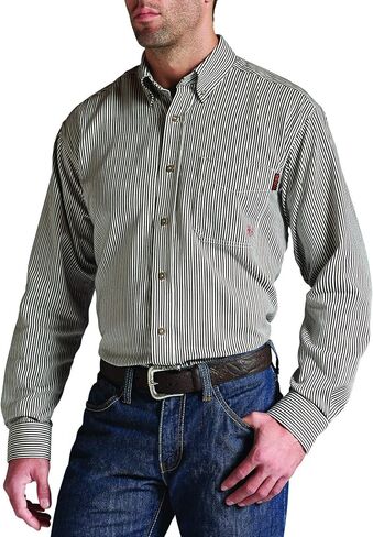 Ariat M Men’s Flame Resistant Button Down Shirt, Blue Multi, Medium in Saudi Arabia