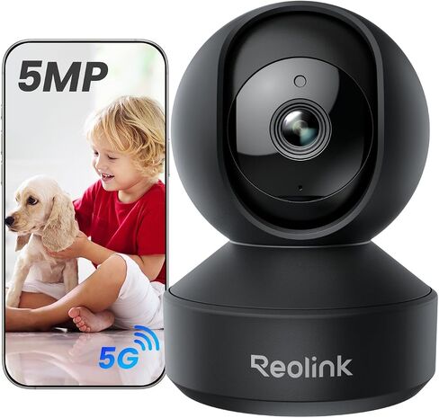 REOLINK E1 Pro 3K Dual-Band Wi-Fi Indoor Camera for Baby & Pet Monitoring | Auto Tracking, 5MP Night Vision Enhanced by F1.6 Aperture, Person/Pet/Baby Crying Detection, 2.4/5GHz Wi-Fi, Two-Way Audio in Saudi Arabia