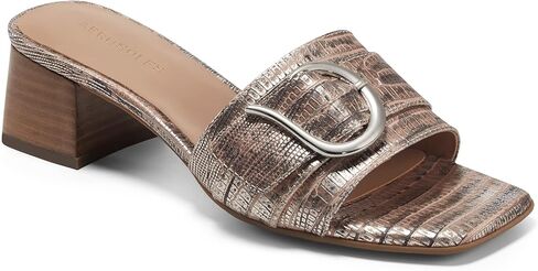 Aerosoles Women's Evvie Slide Sandal, Black Suede, 5 in Saudi Arabia