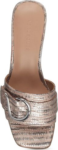 Aerosoles Women's Evvie Slide Sandal, Black Suede, 5 in Saudi Arabia