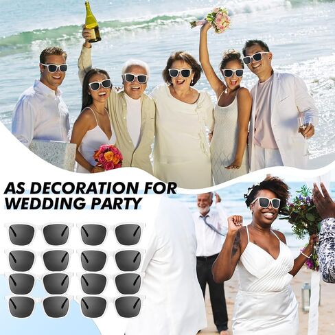Umigy 100 Pieces Sunglasses Bulk Retro Black Sunglasses Vintage Square Sunglasses Unisex 80s Classic Sunglasses for Adult Kids Wedding Bachelorette Bachelor Party Favors in Saudi Arabia