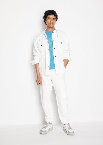 A|X Armani Exchange Men's Regular Fit AX Big Logo Tee, Crocodile, M in Saudi Arabia
