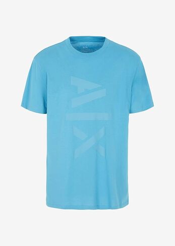 A|X Armani Exchange Men's Regular Fit AX Big Logo Tee, Crocodile, M in Saudi Arabia