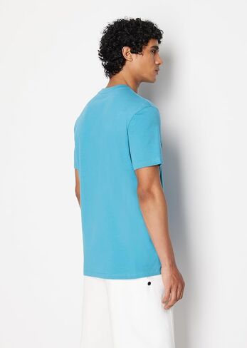A|X Armani Exchange Men's Regular Fit AX Big Logo Tee, Crocodile, M in Saudi Arabia