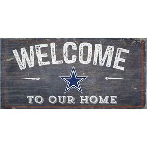 Fan Creations Welcome Dallas Cowboys Distressed 6 x 12, Multi in Kuwait