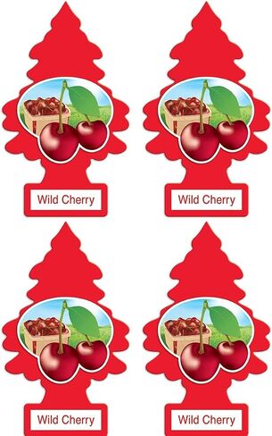 Little Trees Cardboard Hanging Car, Home & Office Air Freshener, Peachy Peach (Pack of 12) in Saudi Arabia
