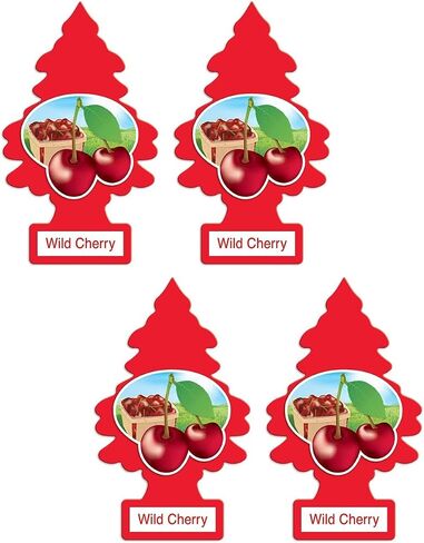 Little Trees Cardboard Hanging Car, Home & Office Air Freshener, Peachy Peach (Pack of 12) in Saudi Arabia