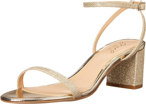 Badgley Mischka Women's Danni Ii Heeled Sandal, Champagne Satin, 10 in Saudi Arabia