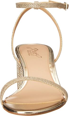 Badgley Mischka Women's Danni Ii Heeled Sandal, Champagne Satin, 10 in Saudi Arabia