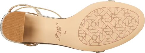 Badgley Mischka Women's Danni Ii Heeled Sandal, Champagne Satin, 10 in Saudi Arabia