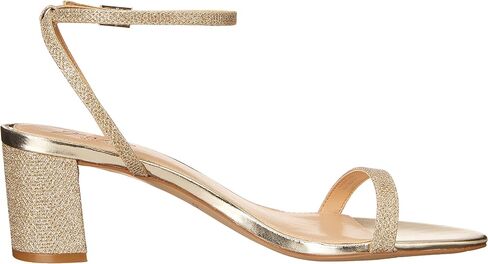 Badgley Mischka Women's Danni Ii Heeled Sandal, Champagne Satin, 10 in Saudi Arabia