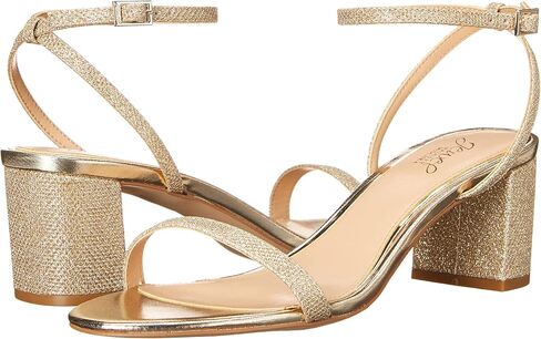 Badgley Mischka Women's Danni Ii Heeled Sandal, Champagne Satin, 10 in Saudi Arabia