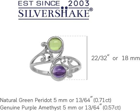 مجموعة إطار Silvershake من أحجار كريمة كابوشون مطلية بالذهب الأبيض عيار 925 من الفضة الإسترليني وحلقة تجاوز دوامة in Saudi Arabia