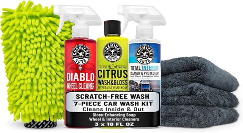 Chemical Guys HOL121 Best Car Wash Bucket Kit, (Safe for Cars, Trucks, SUVs, RVs & More) 11 Items in Saudi Arabia