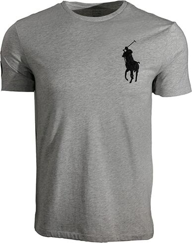 Polo Ralph Lauren Big Pony Crew Neck T-Shirt Summer 2021 (Grey, Small) in Saudi Arabia
