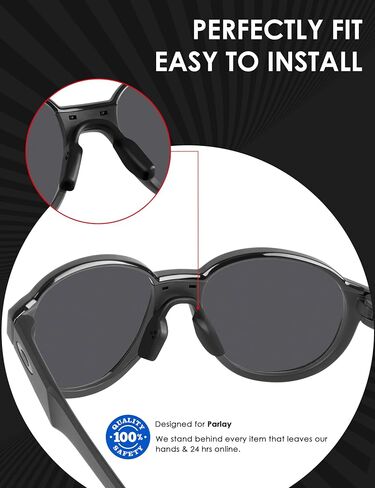BLAZERBUCK Replacement Nose Piece Pads for Oakley Parlay OO4143 Sunglasses - Black in Saudi Arabia