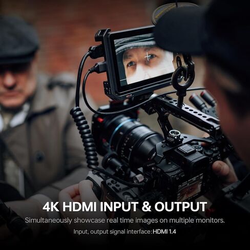 VILTROX 5.5 Inch 1200nits Camera Field Monitor 4K HDMI Portable Video Field Monitor Kit with RGB Parade Histogram Waveform Assist Focus Monitor 1920x1080 IPS with Battery Sunshade Hood(DC-550 Pro) in Saudi Arabia