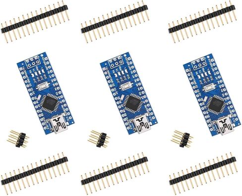 ELEGOO Nano Board CH 340/ATmega+328P Without USB Cable, Compatible with Arduino Nano V3.0 (Nano x 3 Without Cable) in Saudi Arabia