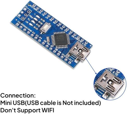 ELEGOO Nano Board CH 340/ATmega+328P Without USB Cable, Compatible with Arduino Nano V3.0 (Nano x 3 Without Cable) in Saudi Arabia