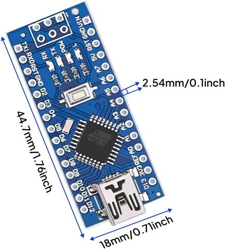 ELEGOO Nano Board CH 340/ATmega+328P Without USB Cable, Compatible with Arduino Nano V3.0 (Nano x 3 Without Cable) in Saudi Arabia