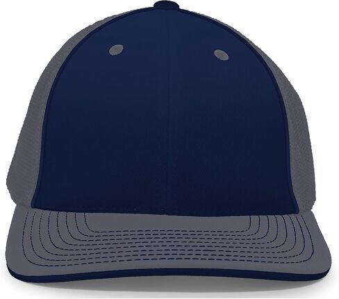 Pacific Headwear Standard Trucker Pacflex Cap, Black/White/Black Large in Kuwait