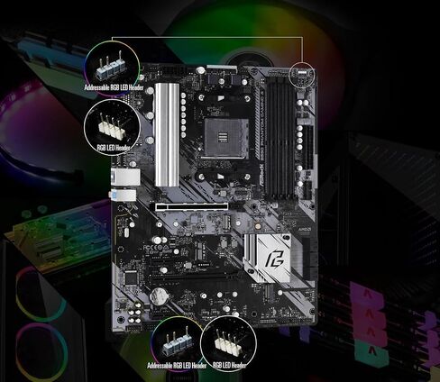 ASRock B550 Phantom Gaming 4 يدعم مقبس AMD AM4 Ryzen™ 3000، 3000 G-Series، 4000 G-Series، 5000 و5000 G-Series أجهزة الكمبيوتر المكتبي in Kuwait