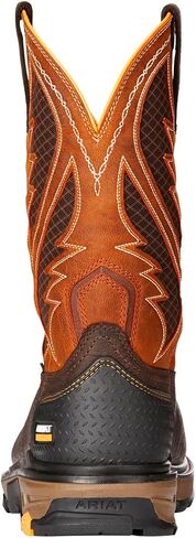 Ariat Mens Intrepid VentTEK Composite Toe Work Boot Bruin Brown/Sassy Orange 9 Wide in Saudi Arabia