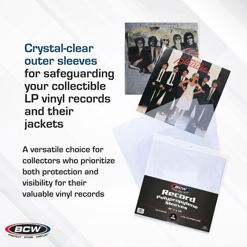 BCW 33 RPM Record Sleeves - 1000 ct in Saudi Arabia