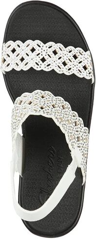 Skechers Cali Women's womens Rumble on - Sassy Dayz Wedge Sandal, Black/Black, 11 US in Saudi Arabia