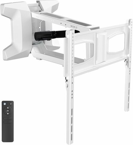 VIVO Motorized TV Wall Mount for 37 to 70 inch Screen up to 77 lbs, Above Fireplace Height Adjustable Electric Pull Down Mantel Bracket, Black, MOUNT-E-M070R in Saudi Arabia