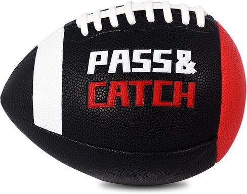 KUYOTQ PassCatch Kids Youth Training Football for Ages 5-13 Composite Leather Junior Football Training Equipment Improving Ball Handling Shooting Passing and Pro-Level Skills (Deflated) in Kuwait