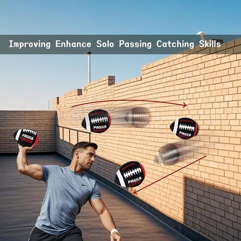 KUYOTQ PassCatch Kids Youth Training Football for Ages 5-13 Composite Leather Junior Football Training Equipment Improving Ball Handling Shooting Passing and Pro-Level Skills (Deflated) in Kuwait