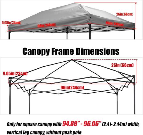 8x8 Canopy Replacement Top, Replacement Canopy Top for 8x8 Pop Up Canopy Tent (Canopy Top Cover Only) White in Kuwait