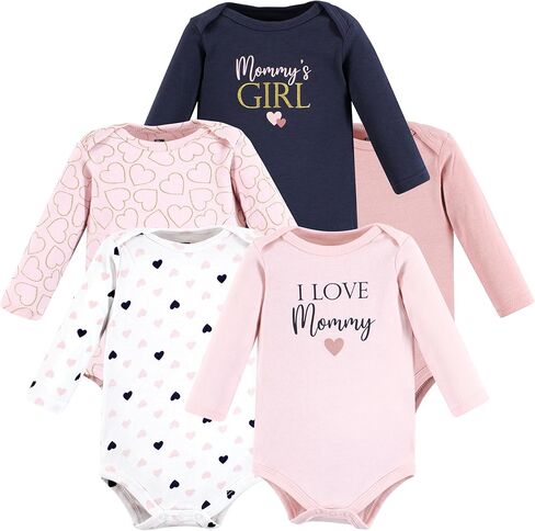 Hudson Baby Unisex Baby Cotton Long-Sleeve Bodysuits, Girl Arctic Animals, 12-18 Months in Saudi Arabia