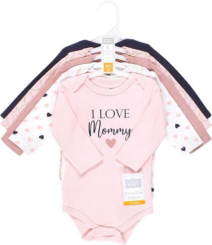 Hudson Baby Unisex Baby Cotton Long-Sleeve Bodysuits, Girl Arctic Animals, 12-18 Months in Saudi Arabia