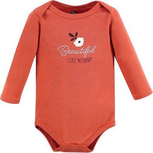 Hudson Baby Boys Bodysuits Unisex Cotton Long-Sleeve Cuteasaurus 5-Pack, 3-6 Months, Cuteasaurus 5-pack, 3-6 Months US in Saudi Arabia