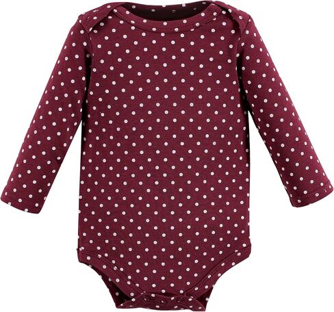Hudson Baby Boys Bodysuits Unisex Cotton Long-Sleeve Cuteasaurus 5-Pack, 3-6 Months, Cuteasaurus 5-pack, 3-6 Months US in Saudi Arabia