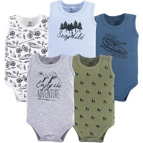 Yoga Sprout Cotton Bodysuit, 5 Pack in Saudi Arabia