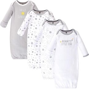 Hudson Baby Unisex Baby Cotton Gowns, Daisy, Preemie/Newborn in Kuwait