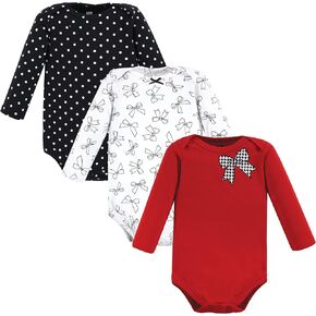 Hudson Baby Unisex Baby Cotton Long-Sleeve Bodysuits, Fancy Rudolph, 0-3 Months in Saudi Arabia