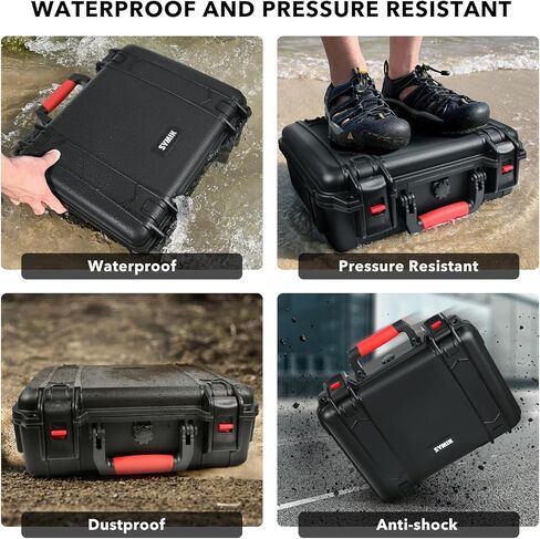 SYMIK A310-MM3DL Mini 3 Pro حقيبة حمل صلبة مقاومة للماء بطبقة مزدوجة لـ DJI Mini 3 Pro/Mini 3 /Fly More Combo، تناسب جهاز تحكم DJI RC/RC-N1، وليس لـ RC2 in Kuwait