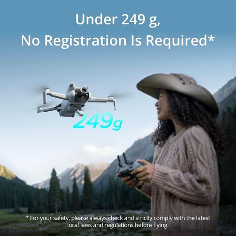 DJI Mini 4 Pro Fly More Combo with DJI RC 2, Drones with Camera for Adults 4K, Under 0.549 lbs/249 g, 3 Batteries for up to 102 Mins Flight Time, Smart Return to Home, Drone for Beginners | RC 2, Camera 4K, Under 249 g, 3 Batteries for up to 102 Mins Flig in Kuwait