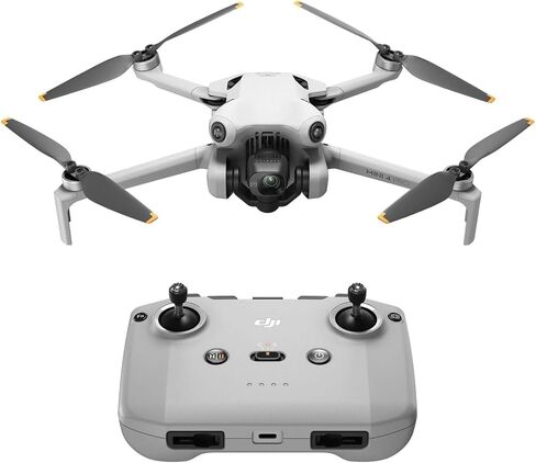 DJI Mini 4 Pro (DJI RC-N2)، طائرة بدون طيار صغيرة قابلة للطي مع كاميرا فيديو 4K HDR للبالغين، أقل من 0.549 رطل/249 جرام، وقت طيران 34 دقيقة، أقصى مسافة نقل فيديو 20 كم، مستشعر رؤية متعدد الاتجاهات in Kuwait