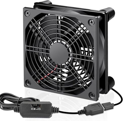 WDERAIR 4x120mm راوتر لوحة التبريد مروحة مسطحة مع وحدة تحكم متغيرة السرعة DIY بها بنفسك إلكترونيات صندوق التلفزيون خزانة معدات ألعاب الكمبيوتر برودة in Kuwait