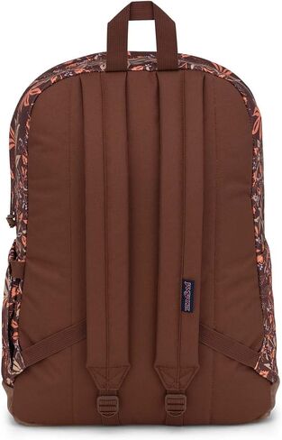 حقيبة ظهر JanSport Right Pack - حقيبة كتب للسفر أو العمل أو الكمبيوتر المحمول مع قاعدة جلدية، أسود in Kuwait