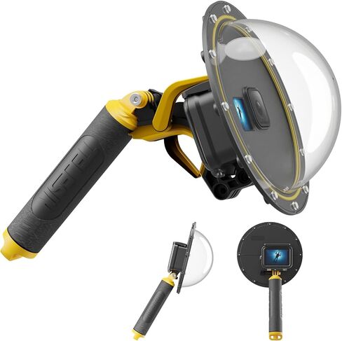 TELESIN Dome Port with Diving Stabilizer Kit for GoPro Hero 12 Hero 11 Hero 10 Hero 9 Black, Underwater Waterproof Housing Dive Case Diving Rig Tray Anti-Fog Insert for Go Pro 12 11 10 9 Accessories in Saudi Arabia