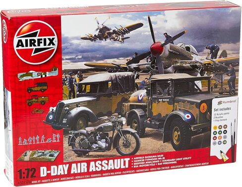 Airfix D-Day Battlefront 1:76 WWII Military Diorama Plastic Model Gift Set A50009A in Kuwait