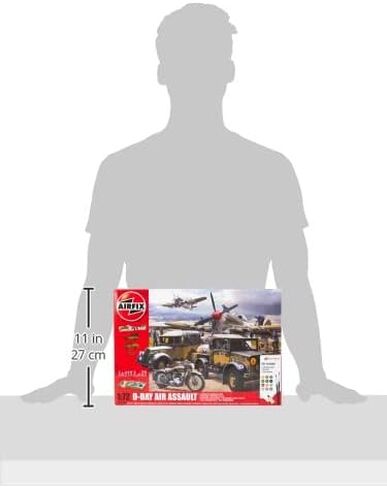 Airfix D-Day Battlefront 1:76 WWII Military Diorama Plastic Model Gift Set A50009A in Kuwait