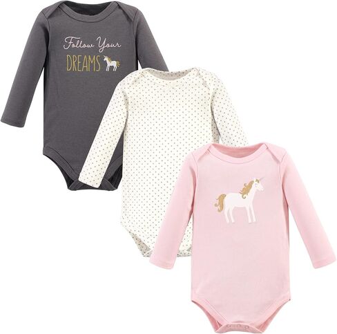 Hudson Baby Unisex Baby Cotton Long-Sleeve Bodysuits, Dreamer, 12-18 Months in Saudi Arabia