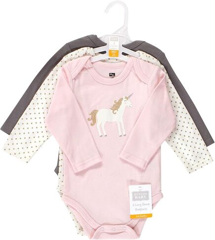 Hudson Baby Unisex Baby Cotton Long-Sleeve Bodysuits, Dreamer, 12-18 Months in Saudi Arabia